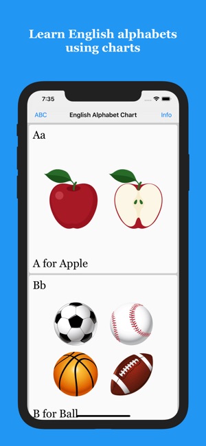 English Alphabet Chart
