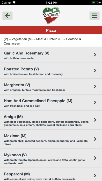 Bambino Torino Pizza