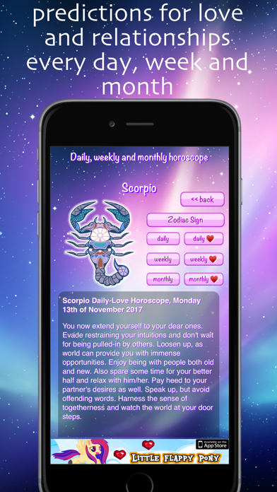 Daily Weekly Monthly Horoscope Screenshot