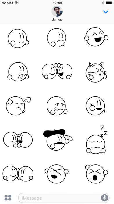Screenshot #2 pour Chubby Mojis Animated Sticker