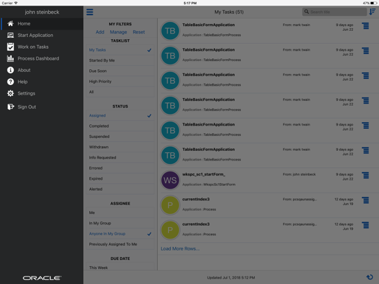 Screenshot #5 pour Oracle Process Mobile