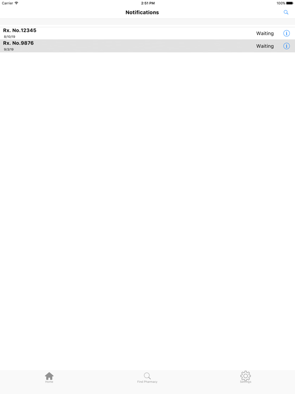 myRefill iPad screenshot 4 - Medical app