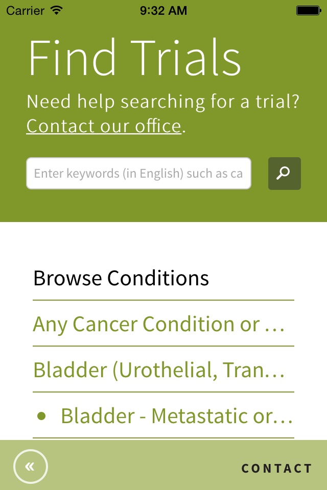 SCI Cancer Clinical Trials screenshot 2