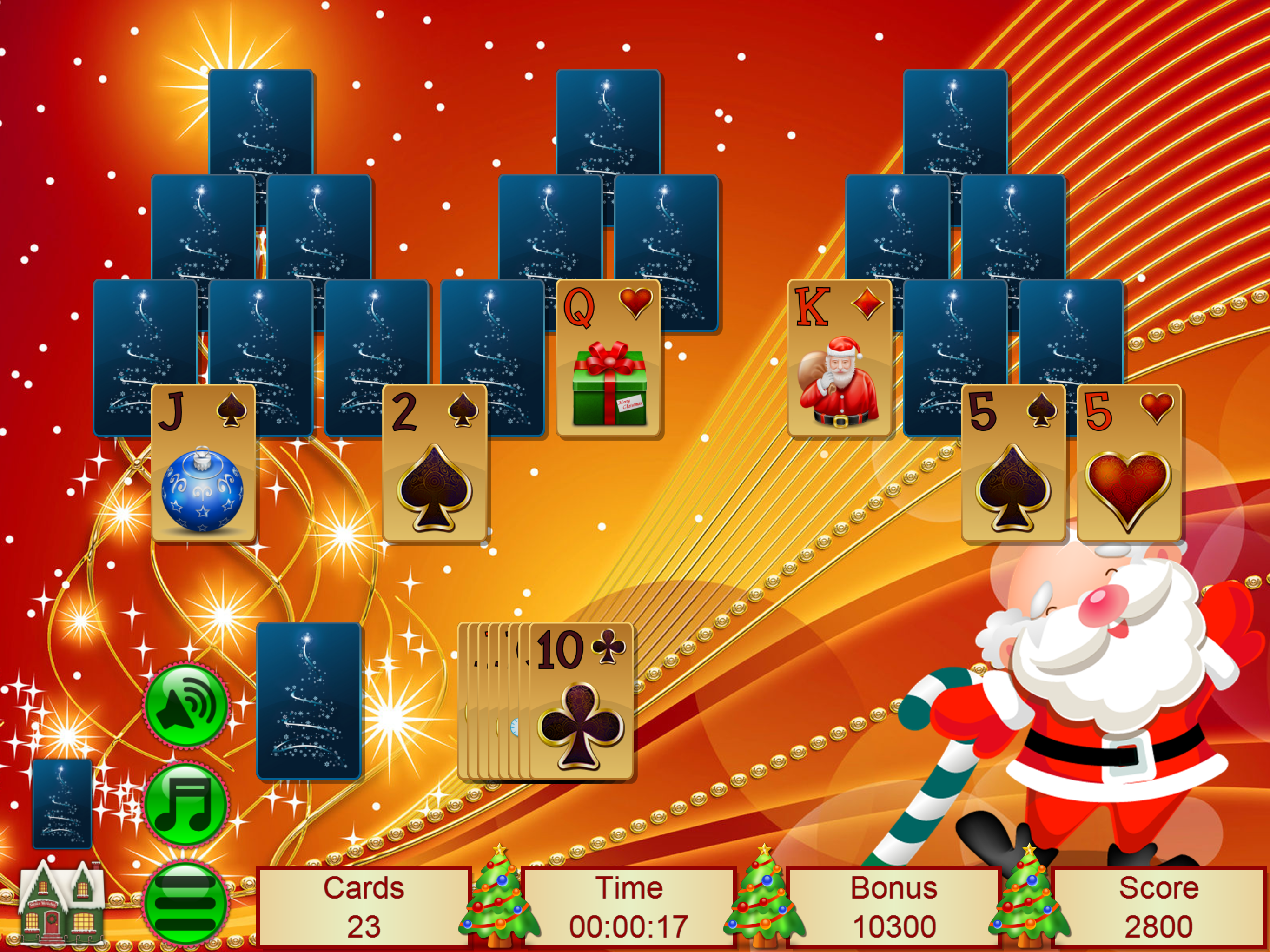 Xmas TriPeaks Card Solitaire screenshot 13
