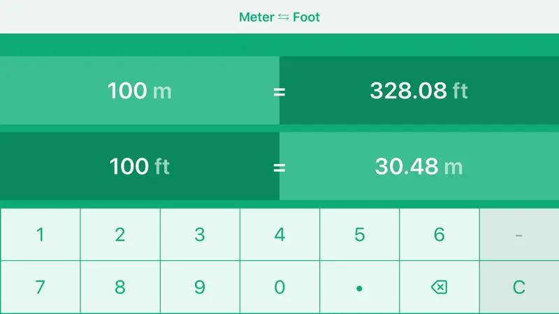 Meters to Feet | m to ft screenshot 6 of 6