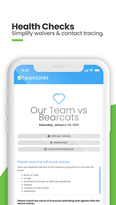 TeamLinkt - Sports Team App Screenshot