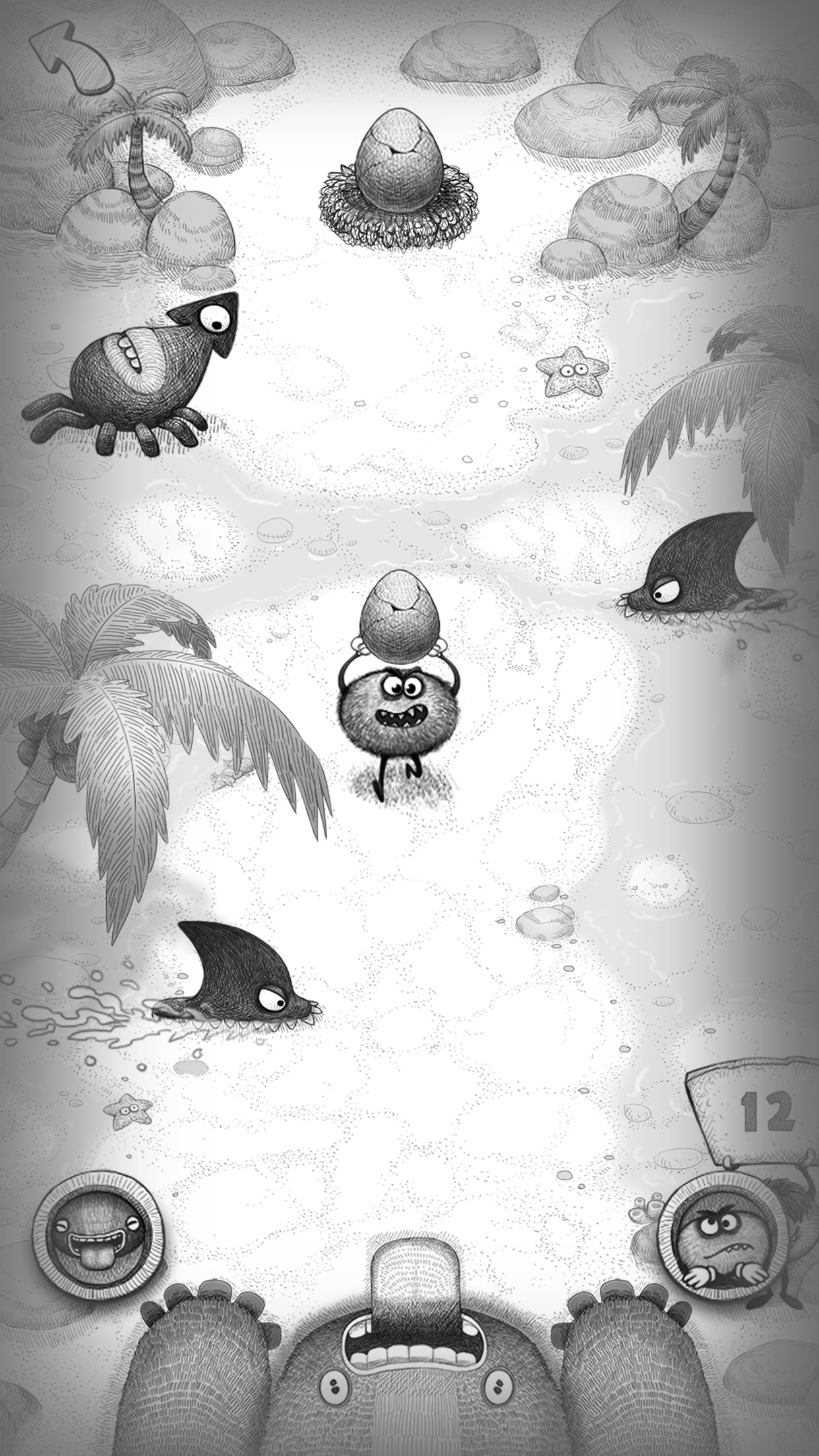Screenshot do app Bad Hungry Monster