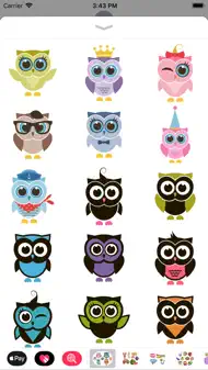 Owl Sticker Collection iphone bilder 3