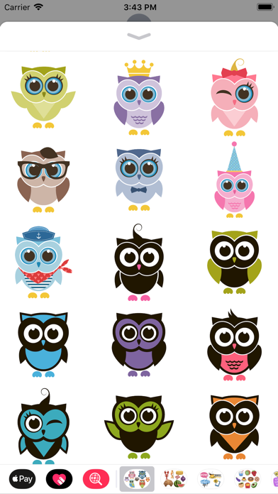 Owl Sticker Collection Screenshot