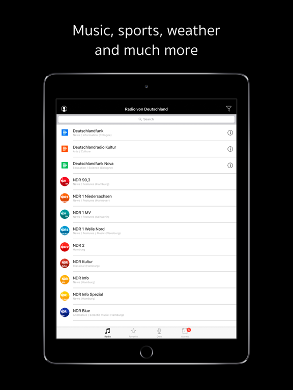 Radio von Deutschland iPad screenshot