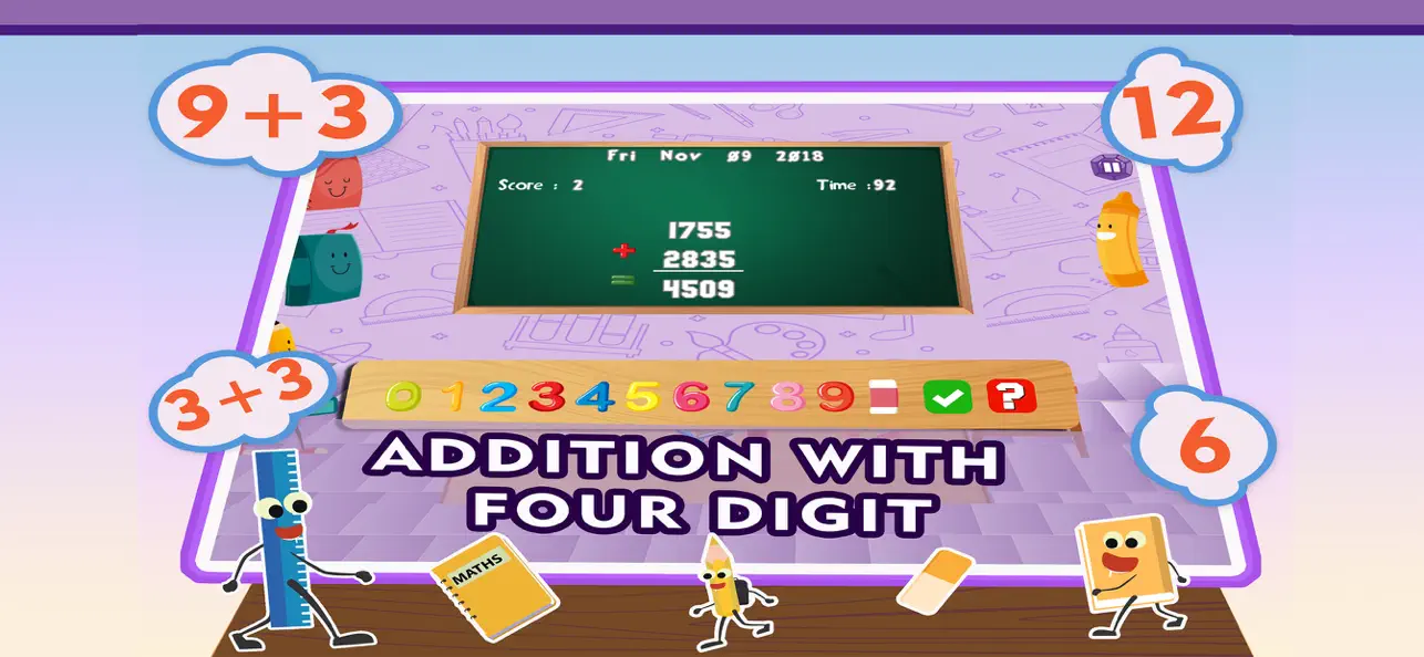 #4. Learning Basic Math Addition (iOS) Door: Learning Apps