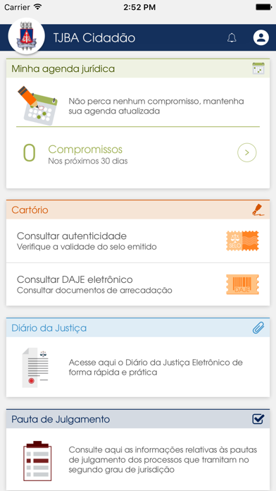 Screenshot #2 pour TJBA Cidadão - Mobile