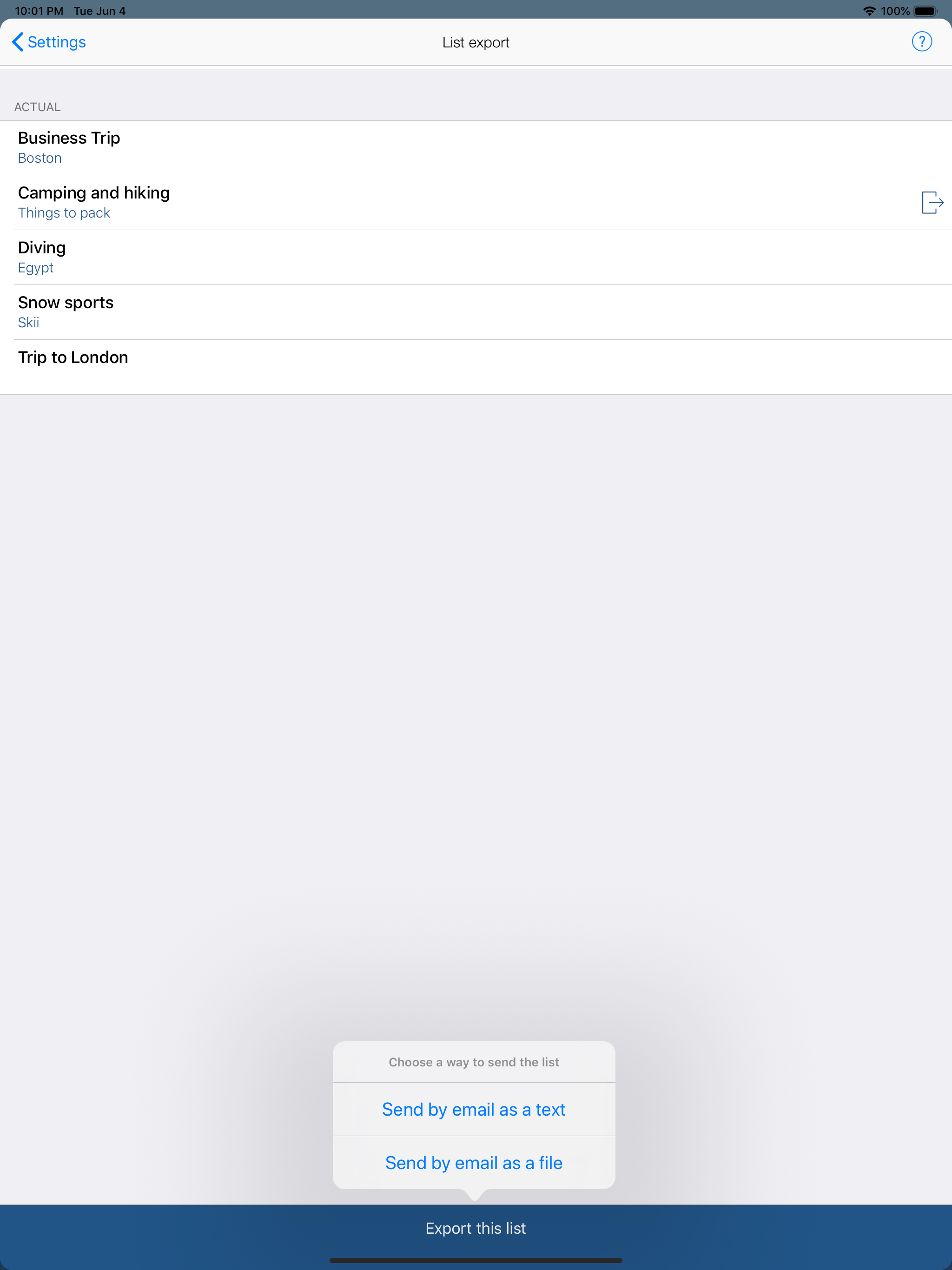 Travel Packing Checklists screenshot 19