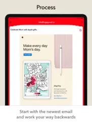 email client - swipe mail app iPad Captures Décran 1