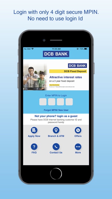 DCB Bank Mobile Banking Screenshot