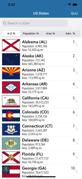 Game screenshot US States Flags Seals Quiz mod apk