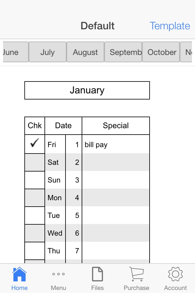 Monthly Check Register screenshot 4