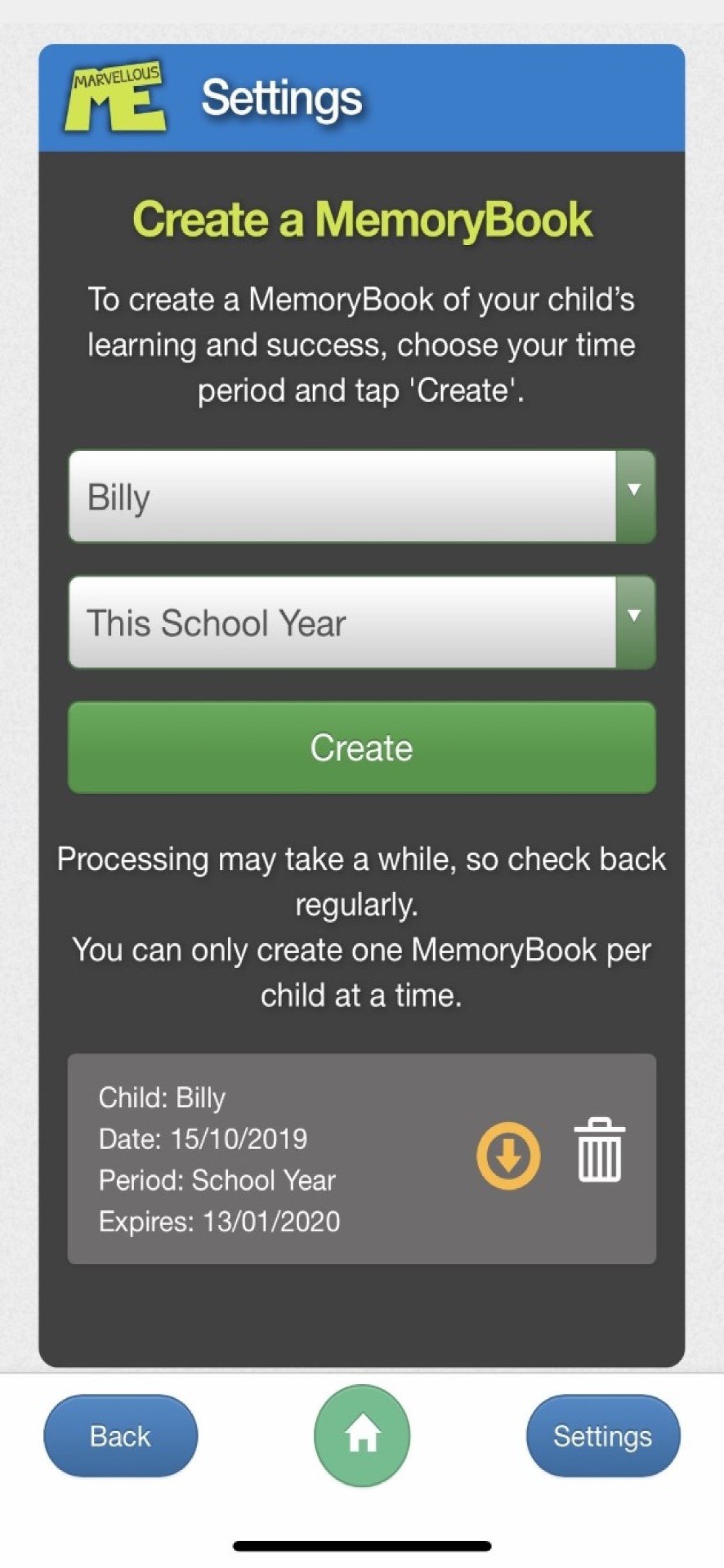 MarvellousMe for Parents