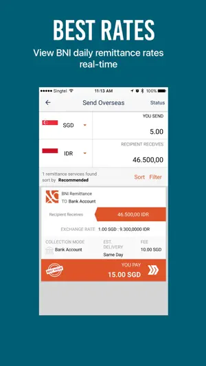MoRe Mobile Remittance screenshot 2