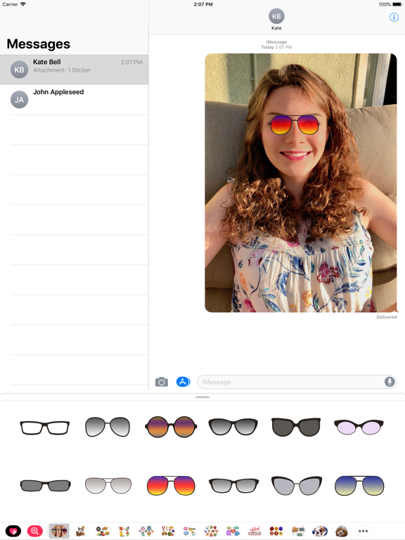 Screenshot #4 pour Stickers lunettes de soleil