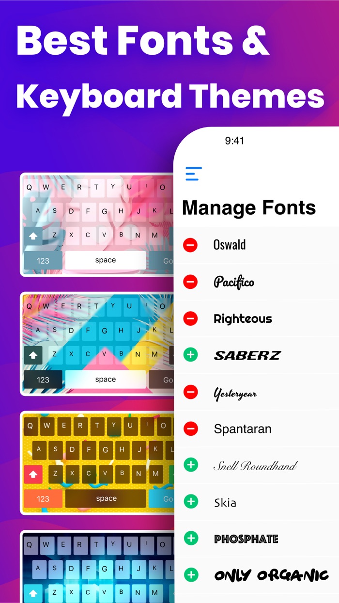 Fonts App Keyboard and Themes