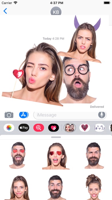 Screenshot #1 pour Les vrais gens Emojis