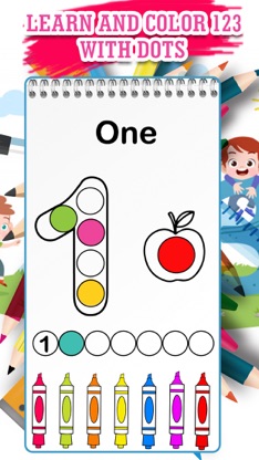 123 Numbers Dot Coloring Book screenshot 1