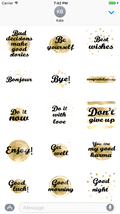 Screenshot #3 pour Think Positive Stickers