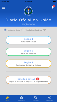 Diário Oficial da União (DOU) screenshot 1