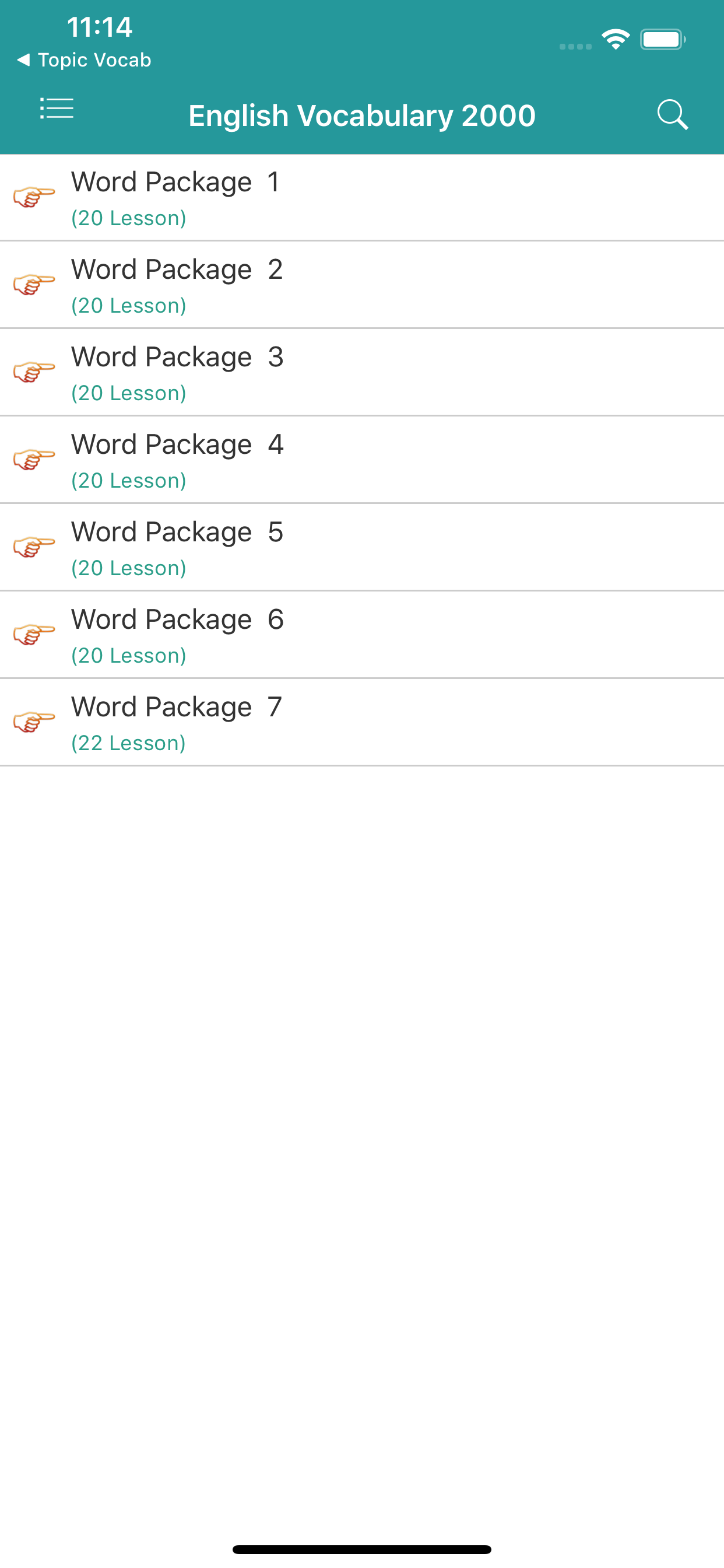 English Vocabulary 2000 Words