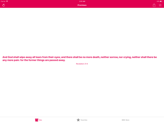 Promise Box iPad screenshot 1 - Book app