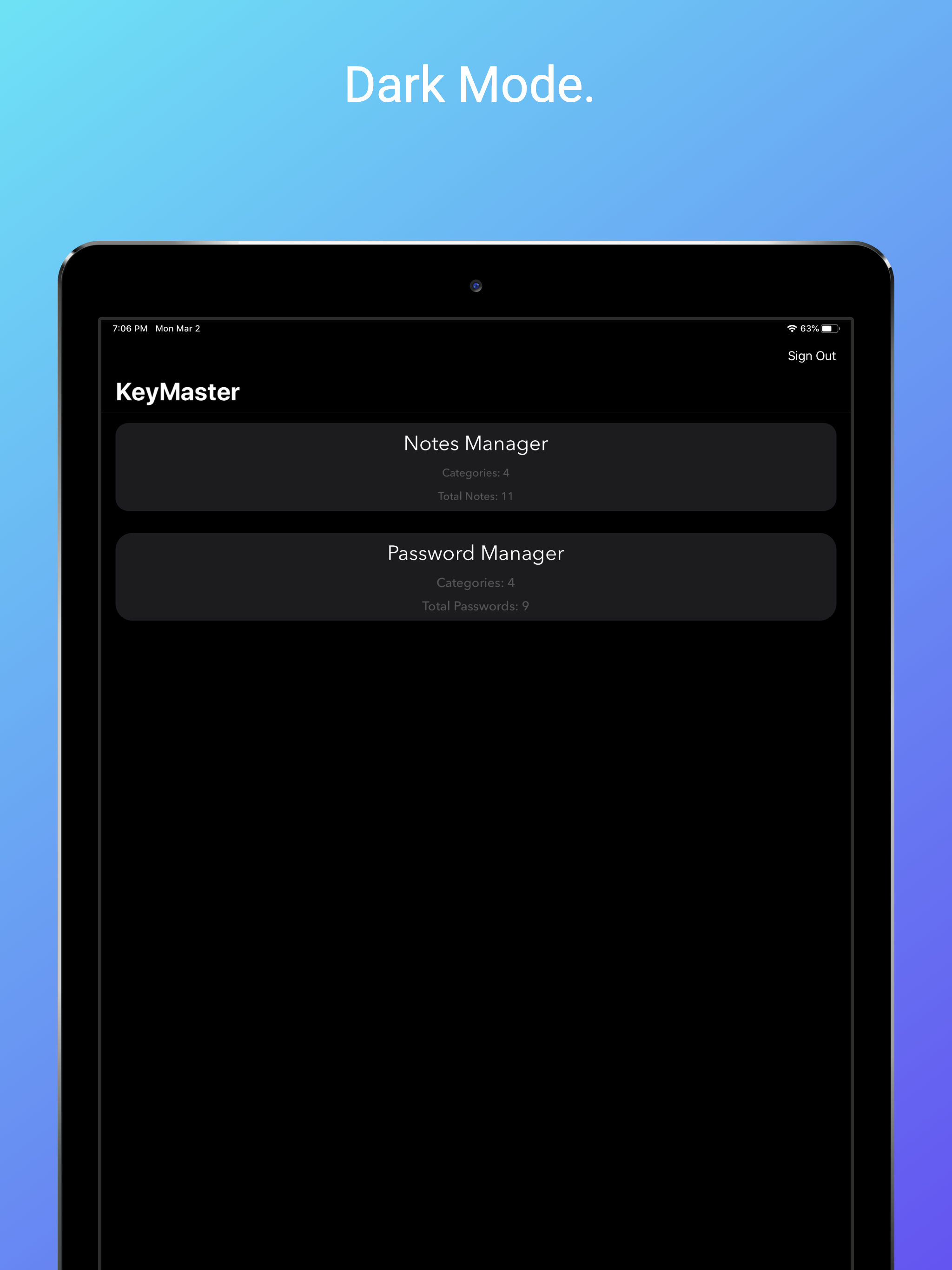 KeyMaster Manager