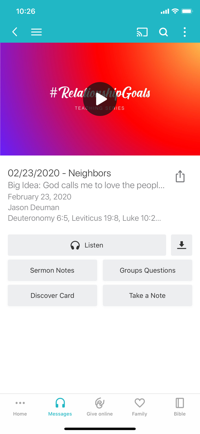 Creekside Church App