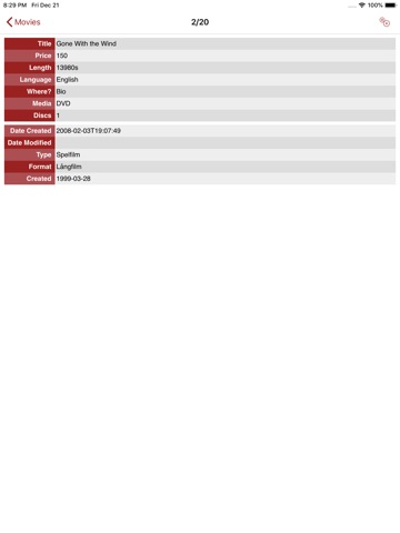 CSV Lite iPad screenshot