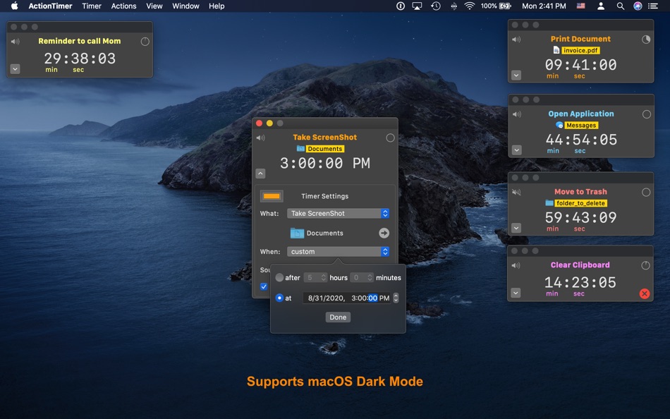 #3. Action Timer (macOS) 由: Malaud LLC