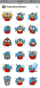 Poopi Birds Stickers screenshot #1 for iPhone