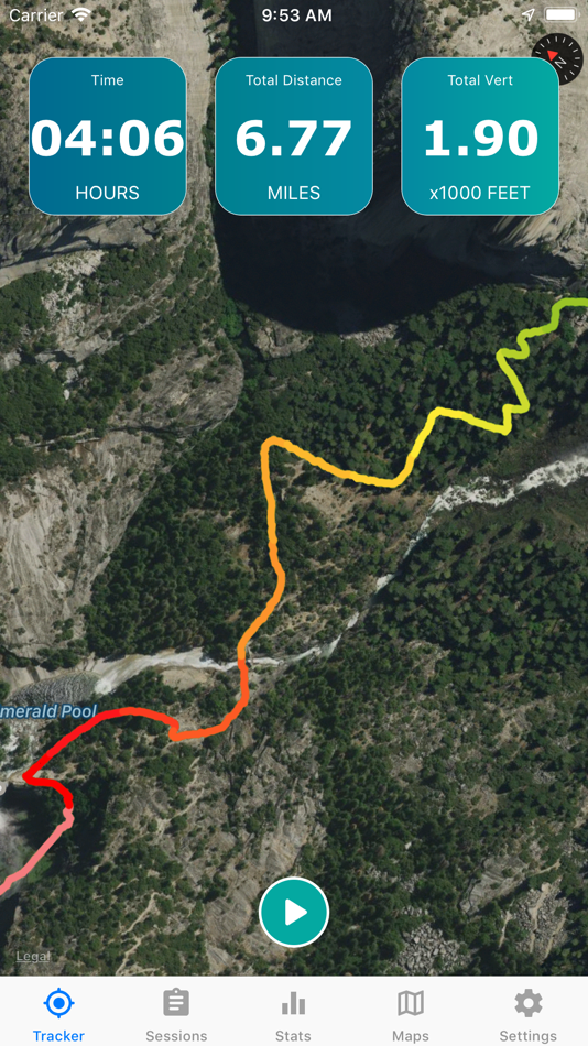 Topo Map & Hiking Tracker - 1.5 - (iOS)