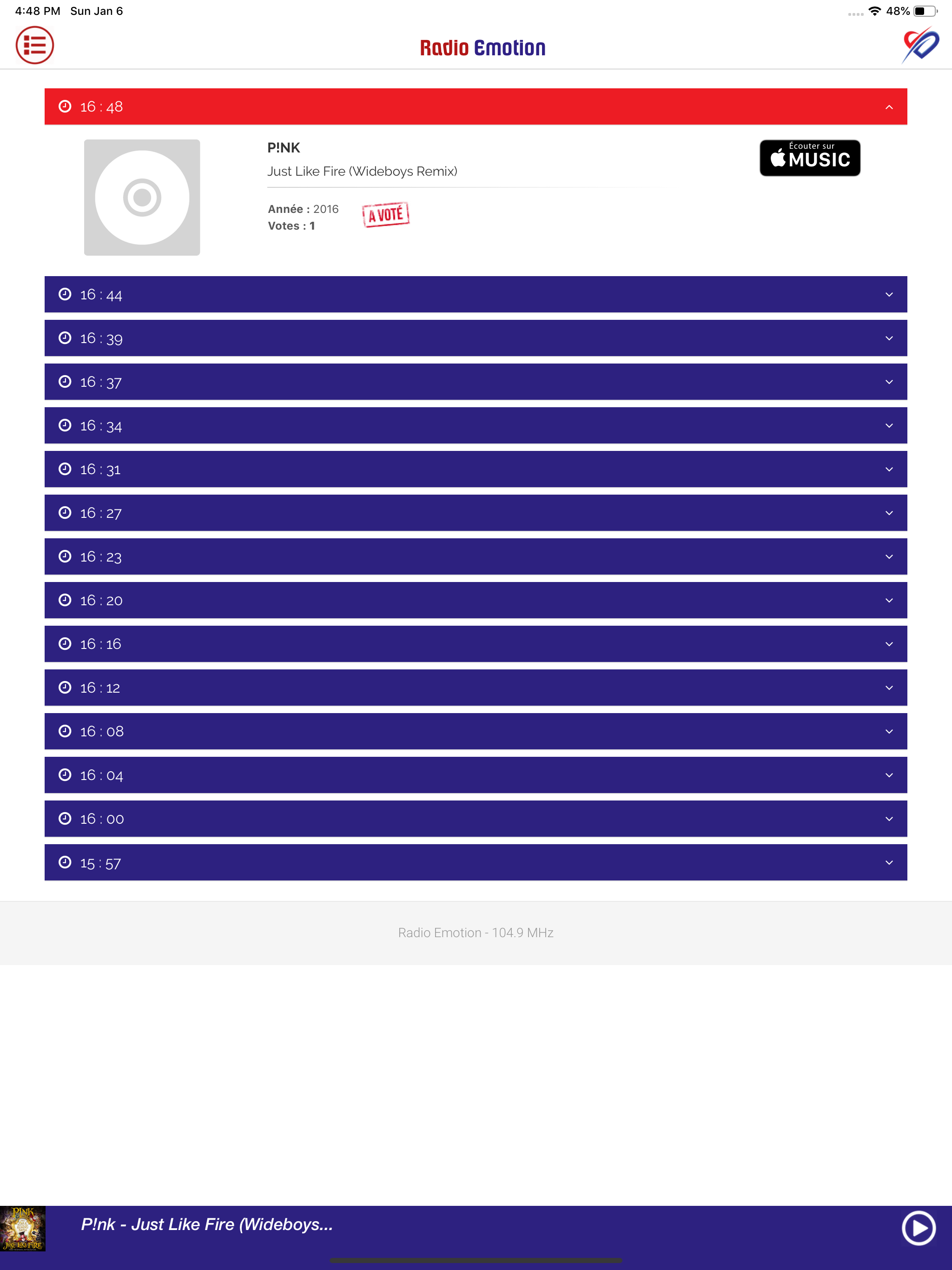 Radio Emotion Belgique screenshot 9