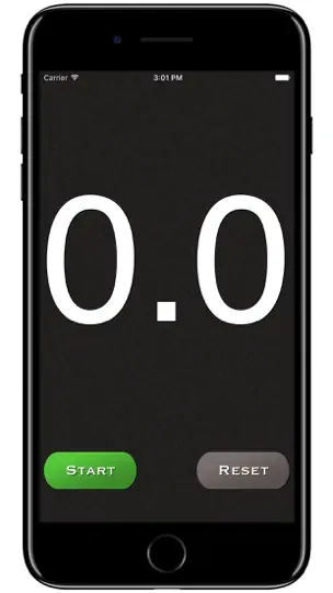 Stopwatch% iPhone Screenshot 1