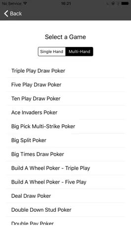 Game screenshot Video Poker Pay Tables apk