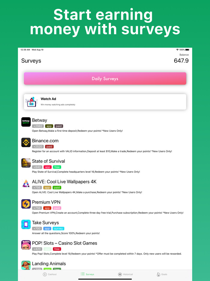 Earn real money with surveys