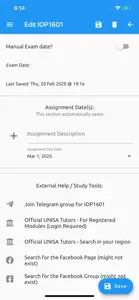 Study Planner UNISA screenshot #7 for iPhone