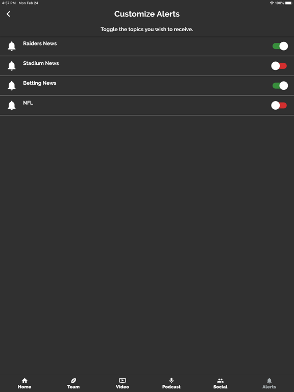 Vegas Nation iPad screenshot 6 - Sports app