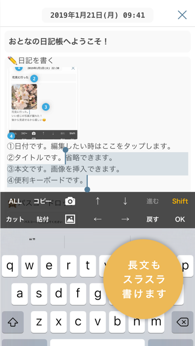 おとなの日記帳 Screenshot