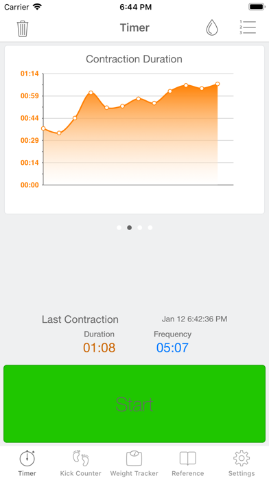 Full Term - Labor Contraction Timer, Pregnancy Reference & Kick Counter screenshot