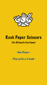 Rock Paper Scissors vs CPU screenshot