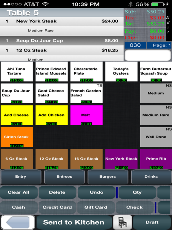 iBistroPOS iPad screenshot 4 - Business app