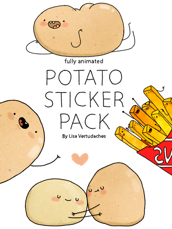 Screenshot #4 pour Potato Sticker Pack