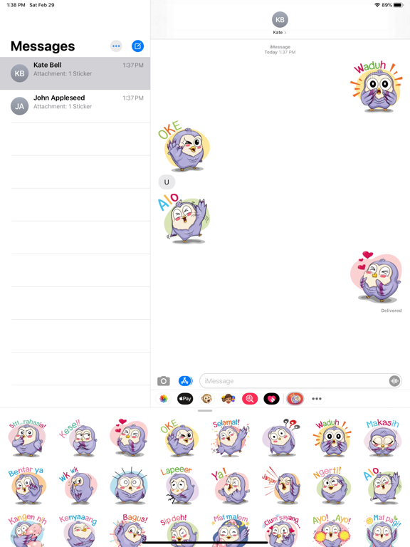 Screenshot #5 pour Sticker OwlPurple - fc