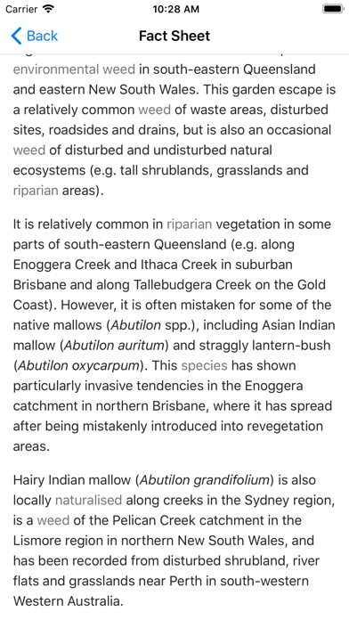 Weeds of South East QLD Screenshot